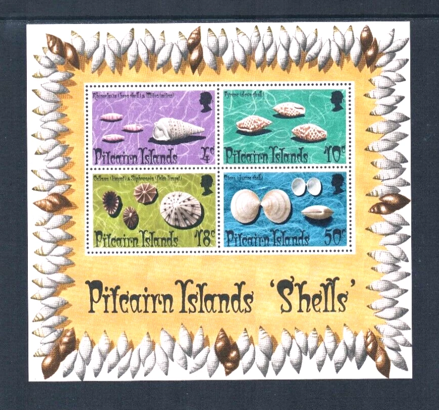 $5.50 Scott Value - 1974 PITCAIRN ISL. Seashells s/s Shells Pacific MNH NH UMM - Image 3 of 4