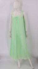 Vintage Mint Green Henson Kickernick Nightgown House Dress Size Large