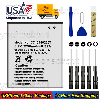 For BLU STUDIO 5.5 D610 D610a D610i D600 Replacement Battery C746440225T Tool