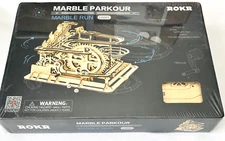 ROKR Marble Run 3D Wood Puzzle Kit Mechanical Model DIY 14+ LG501 Robotime NIB