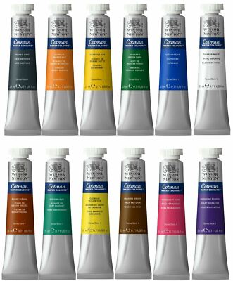 Winsor and Newton Cotman Watercolour Paints - All Colours - Half Pan, 8ml & 21ml