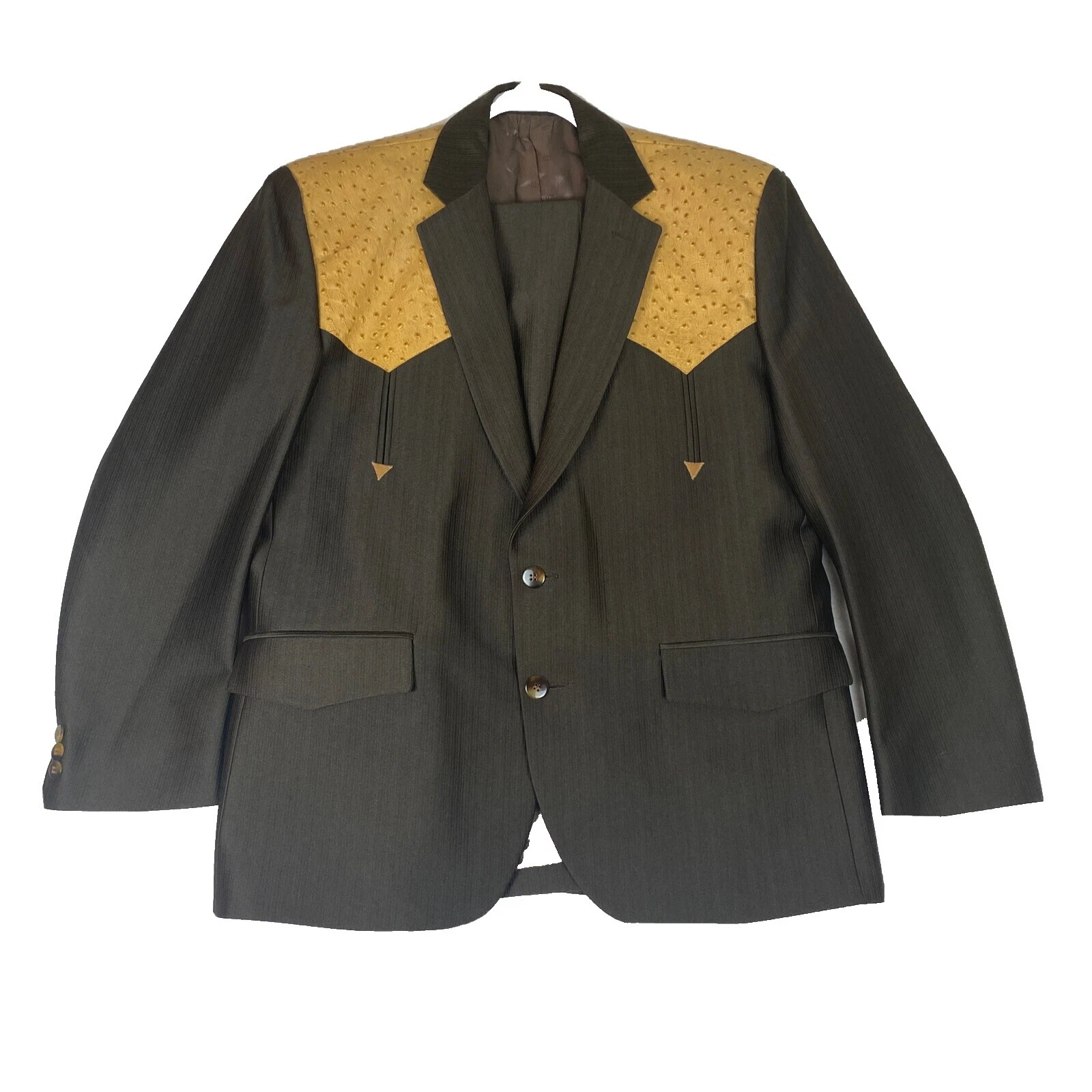 Cuero 1980s Vintage chaquetas y Blazers para hombres