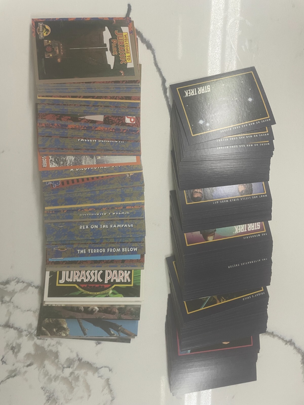massive pile non sports TRADING CARDS MOSTLY STAR TREK ABOUT 1600 CARDS