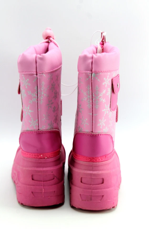 Koala Niños Niñas Rosa Cremallera Botas de Nieve Plateadas Copos de Nieve Niñas 7 Foto 3 de 4