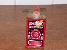 Vintage Marvel Lubrication Oil 4 Ounce Full Tin