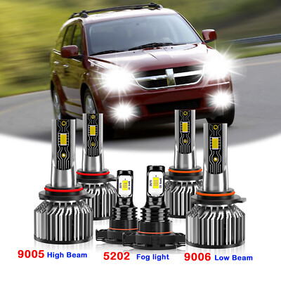 For Dodge Journey 2010-2019 6x new Combo LED Headlights High Low Beam Fog Lights