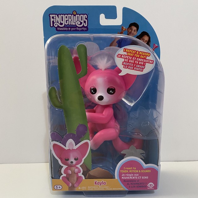 WowWee Fingerlings Kayla Hot Pink Interactive Baby Fox Batteries