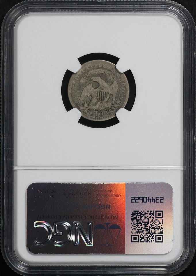 1821 Large Date Capped Bust Dime NGC AG-3 - Great For A Lowball Set!  - Image 2 of 2
