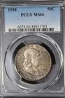 1958 Franklin Half Dollar PCGS MS66