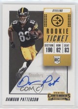 2018 Panini Contenders Rookie Ticket Auto Damoun Patterson #198 Auto h3a