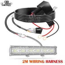 Wiring Harness Kit On-off Rocker Switch Relay Fuse Led Fog Work Light Bar 12v