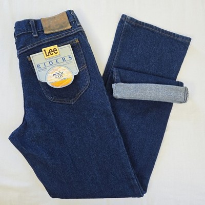 VTG Deadstock Lee Riders Bootcut Jeans Mens 32x33 (30x32) Union Made in USA