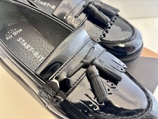 Image of Start Rite Sketch Black Patent Girls School Shoes BNIB Free P&P