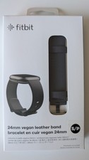 Fitbit Vegan Leather Band 24mm Indigo, For Sense, Sense 2, Versa 3-4,-Small/NEW