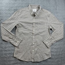 Goodfellow Shirt Mens Medium Multicolor Check Long Sleeve Button Up Slim Fit