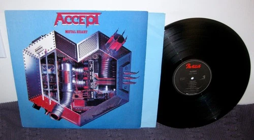 ACCEPT Metal Heart LP Original 1st Press 1985 Portrait BFR-39974 w/Inner NICE!!