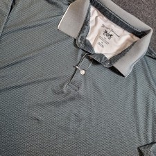 Hickey Freeman Golf Polo Shirt All Over Print Geometric Men  s Sz XXL