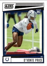 2022 Score CJ Verdell #392 Indianapolis Colts 2O