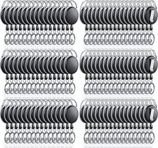 150 Packs Retractable ID Badge Holder Name ID Badge Reel Clips Keychain with Bel