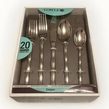 Towle Living Calypso 20 Piece Set Flatware Place Setting Service For 4 NIB