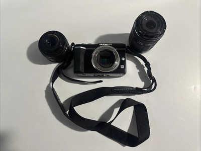 Olympus PEN E-PL1 Digital Camera Black w/ Lens No Battery AS-IS Parts Repair