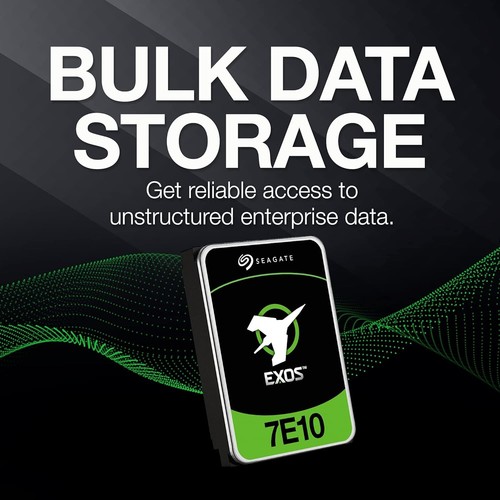 Seagate Exos 7E10 2TB Internal Hard Drive HDD - 3.5 Inch 4Kn SAS 6GB/s, 7.200 RP - Picture 4 of 6