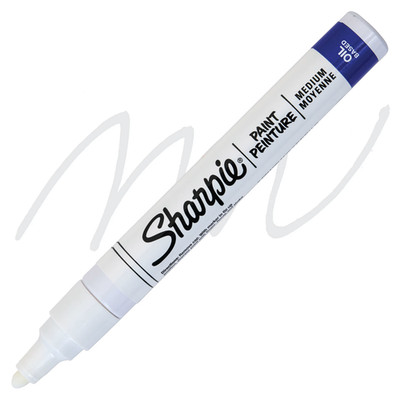 Weißer Sharpie Paint Marker mittlere Spitze Stift Ölbasis Turnschuhe Ausbessern