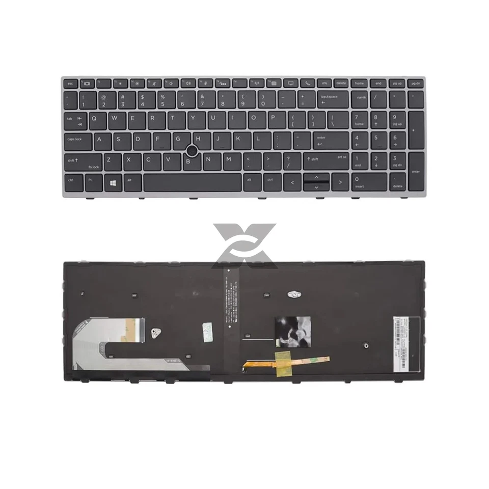UNDERBRAND US Keyboard Backlit For HP Elitebook 750 G5 755 G5 850 G5 855 G5 750 G6 850 G6