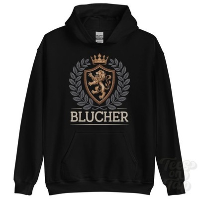 BLUCHER FANTASY WAPPEN HOODIE Neuheit Parodie Familienname Wappen