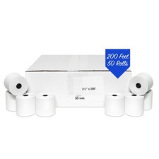 POS/Cash Register Thermal Paper Rolls 2 1/4" x 200' - 50 ROLLS
