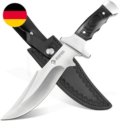 Nedfoss TIGER Jagdmesser Mit Feststehender Klinge - 16 Cm Klingenlänge, Holzgrif