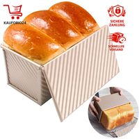 Brotbackform Mit Deckel Antihaft Kastenform 1Lb-450G FüR Toastbrot GebäCk Kuchen