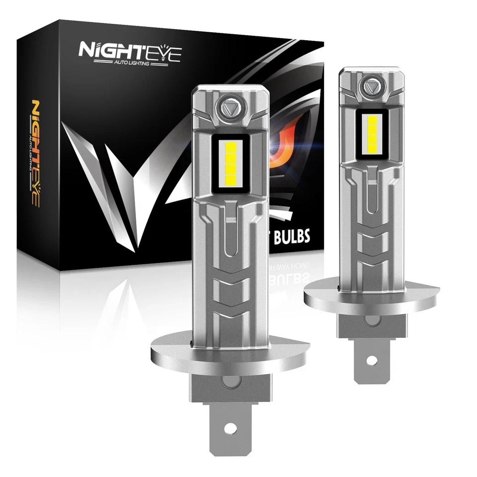 NIGHTEYE H1 50W LED Fog Light Bulbs Car Driving LED Lamps 40000LM 6000K White - Image 1 of 4