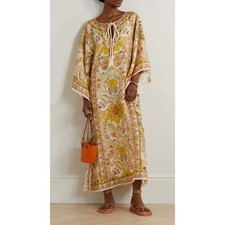 NEW Zimmermann Laurel Floral Linen Kaftan size US 8