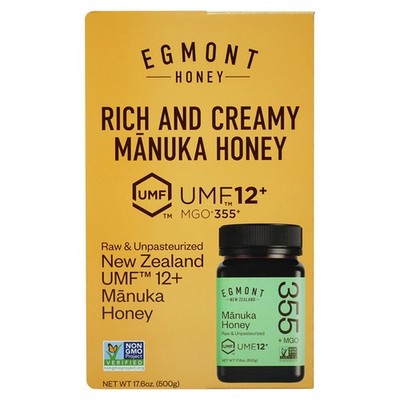 Egmont Honey Mānuka Honey UMF 12+ 500g Manuka Honey Cert RAW UMF 12+ MGO 355+ 500g 17.6oz 03/20/2030 New