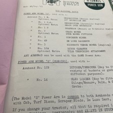 McConnel Power arm U &S and hedge cutter Operator’s handbook & spares list 1965