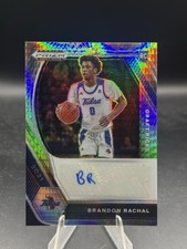 2021-22 Panini Prizm Draft Picks Basketball Rookie Hyper Auto Brandon Rachal