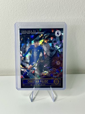 2021-22 Panini EPL Chronicles Christian Pulisic Cracked Ice Refractor /23 USMNT