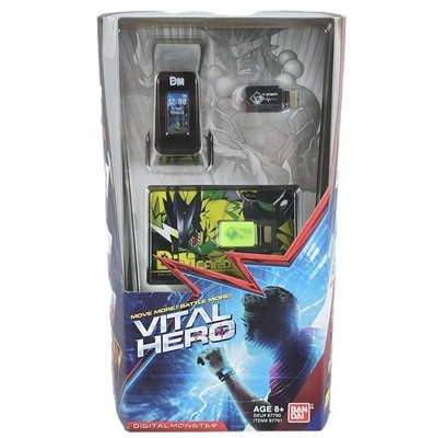 Bandai Vital Hero Black Band Pulsemon Interactive Band Digital Monster Brand New