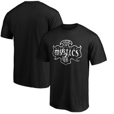 Men's Black Washington Mystics Marble T-Shirt