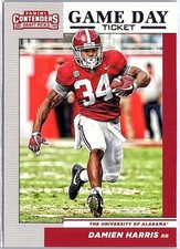 2019 Panini Contenders Draft Picks Collegiate #6 Damien Harris Game Day Ticket