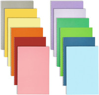 12 StüCk Mini Notizbuch, 13X9Cm Klein Notizblock Liniert Notizheft Kinder