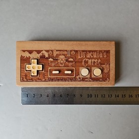 Spitfire Labs NY Nes Nintendo Controller Wooden Laser Engraved Castlevania III