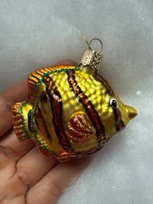 Old World Christmas The Angel Fish Blown Glass Ornament 2001 Retired