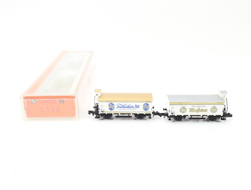 Arnold N 0138 Güterwagen Set 2-tlg. Bierwagen "Warsteiner/Frankenheim Alt" / OVP | Condition: Gebraucht