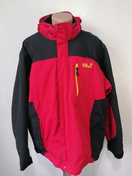 Men Jack Wolfskin Jacket Red 44 / XXL / 52