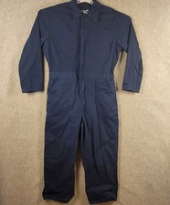 Walls Master Made Coverall Medium Short Navy Blue Cotton Poly Unlined Mechanic