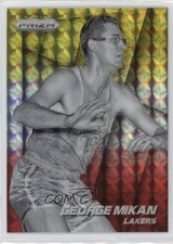2014-15 Panini Prizm Yellow & Red Mosaic Prizm George Mikan #158 HOF 6e0