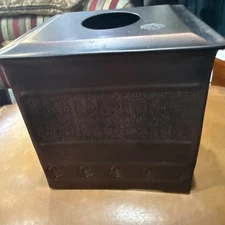 Hand Hammered Tissue Box Cover Square, Antique Copper Tissue Holder for Bathroom