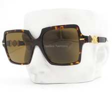 Versace Sunglasses Brown Havana Gold Medusa Logo MOD 4441 108/73 with Case
